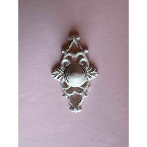 Set Of 2 Of White Wash Vintage Style Knobs french Style Shabby Chic pull - Picture 3 of 9